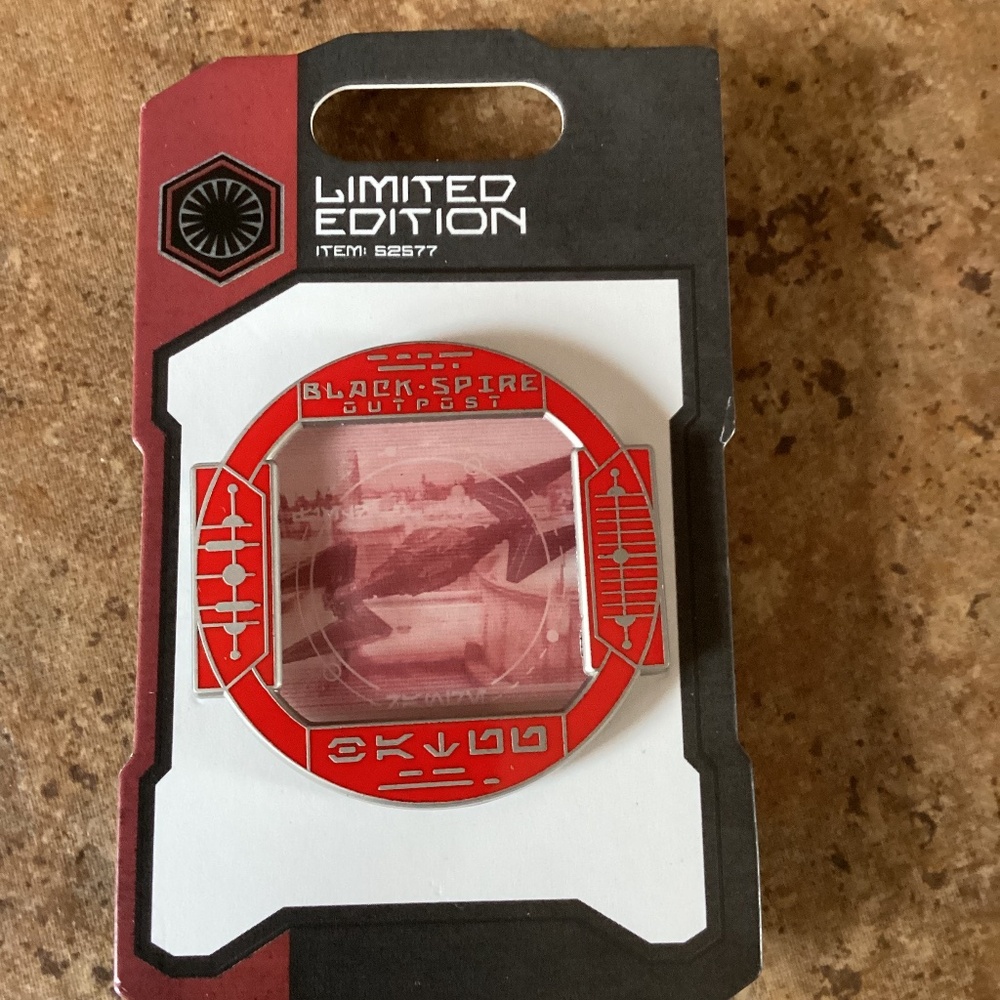 Disneyland Star Wars Pin Black Spire Outpost Limited Edition Tie Interceptor
